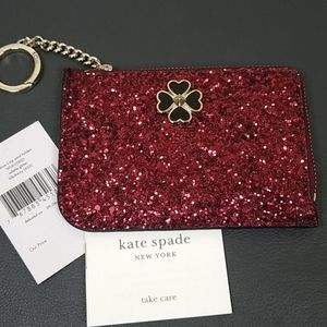 NWT Kate Spade Black Cherry "Odette" Card Holder